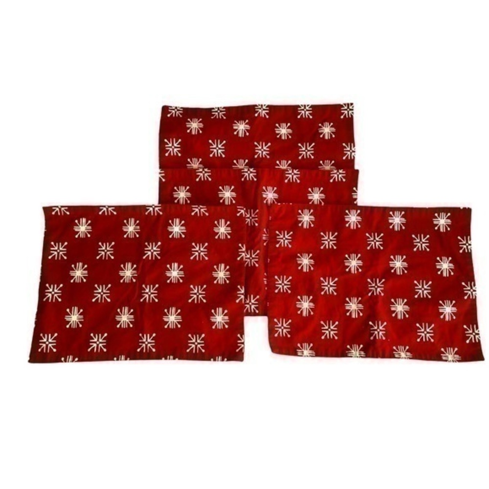 Set of 4 Fabric Holiday Placemats